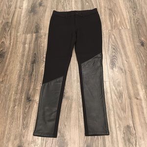 GENUINE Leather accent legging from Neiman Marcus